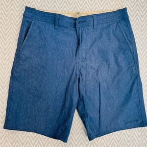 Patagonia Men's Blue Flat Front Board Shorts / hike / outdoor / swim excellent
